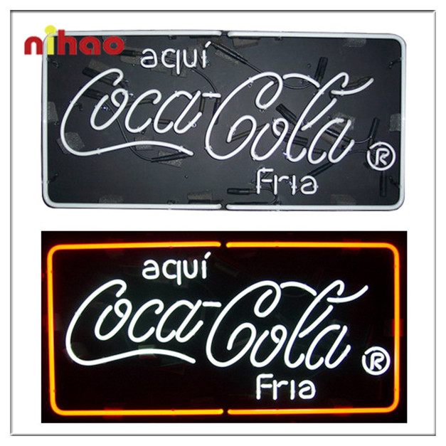 Coca cola fria neon sign